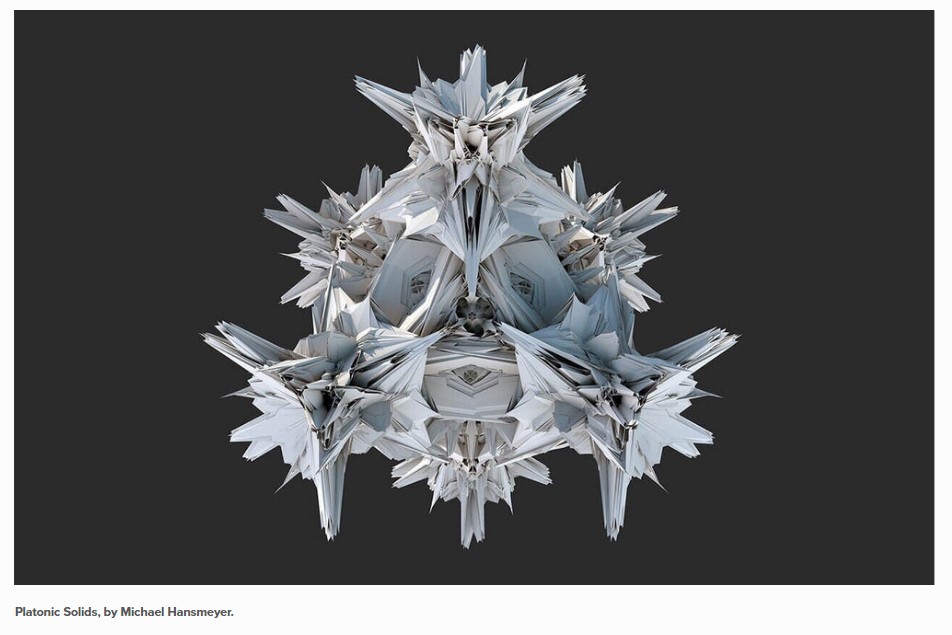 Platonic Solids, by Michael Hansmeyer.